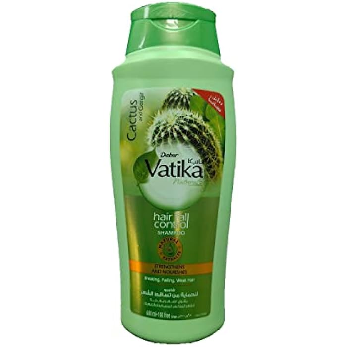 Vatika Naturals Hair Fall Control Shampoo 600 ml | Natural Extracts Of Cactus & Ghergir | For Falling & Weak Hair - Image 1